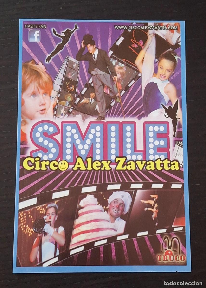 Outros artigos de papel: INVITACION CIRCO SMILLE ALEX ZAVATTA - BARCELONA - FLYER PROGRAMA MANO - CATALAN CATALA