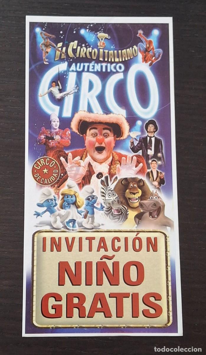 Altri oggetti di carta: INVITACION CIRCO IL CIRCO ITALIANO - CUNIT (TARRAGONA) 2012 - FLYER PROGRAMA MANO