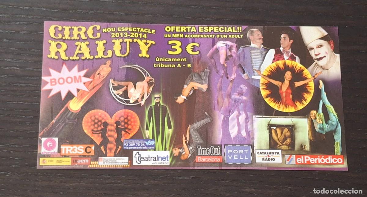 Altri oggetti di carta: INVITACION CIRCO RALUY 2013/2014 - BARCELONA PORT VELL - FLYER PROGRAMA MANO - CATALA CATALAN