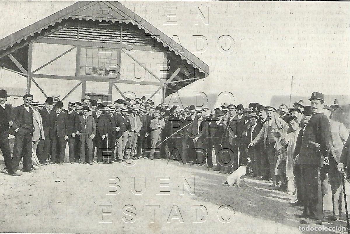Collectionnisme Papier divers: LLANES ASTURIAS ESTACION TREN 16X10 1905 CLIPPING M59