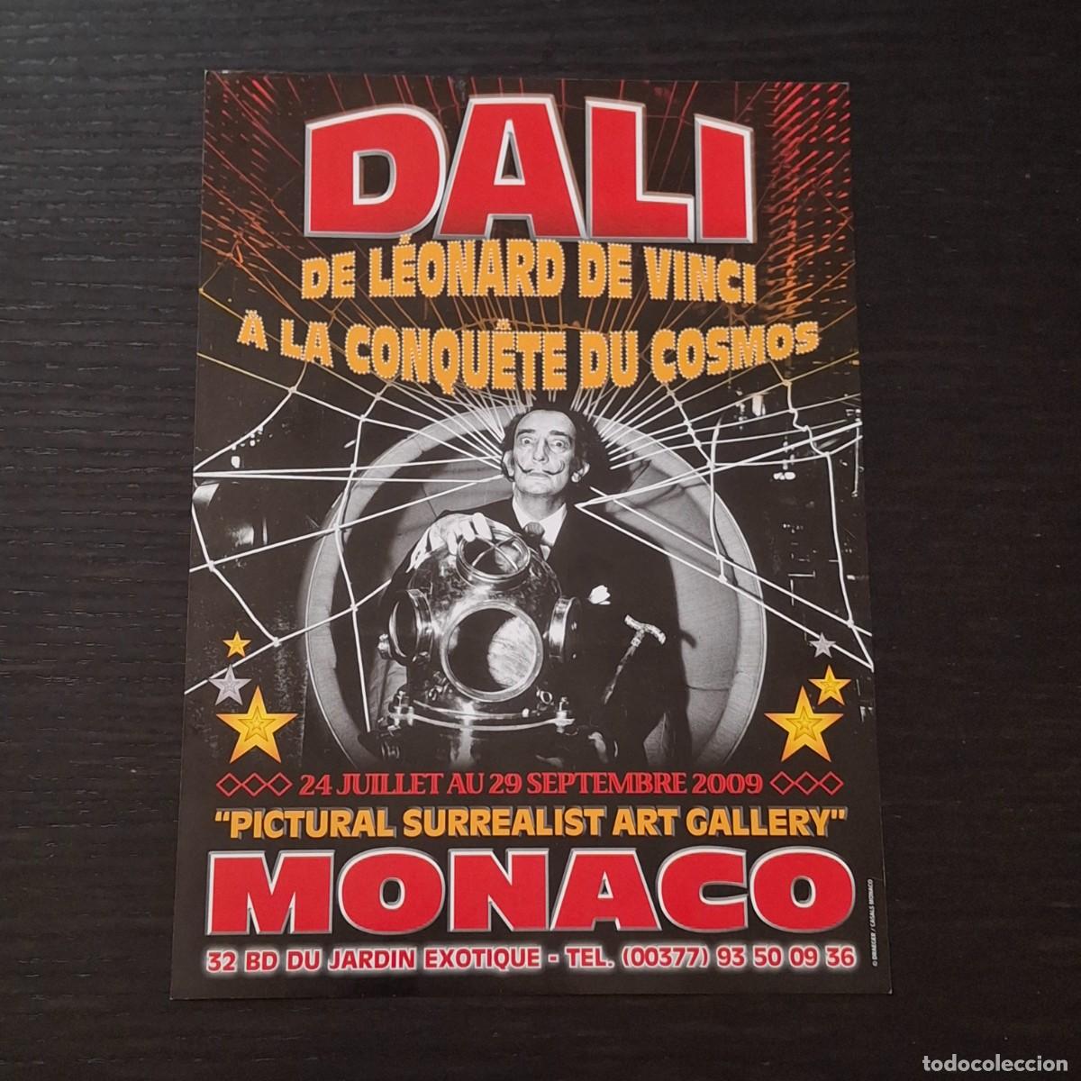 Sammelleidenschaft Andere Papierartikel: DALI DE LEONARD DE VINCI A LA CONQUETE DU COSMOS - MONACO - SEPTIEMBRE 2009 - FLYER EXPOSICION