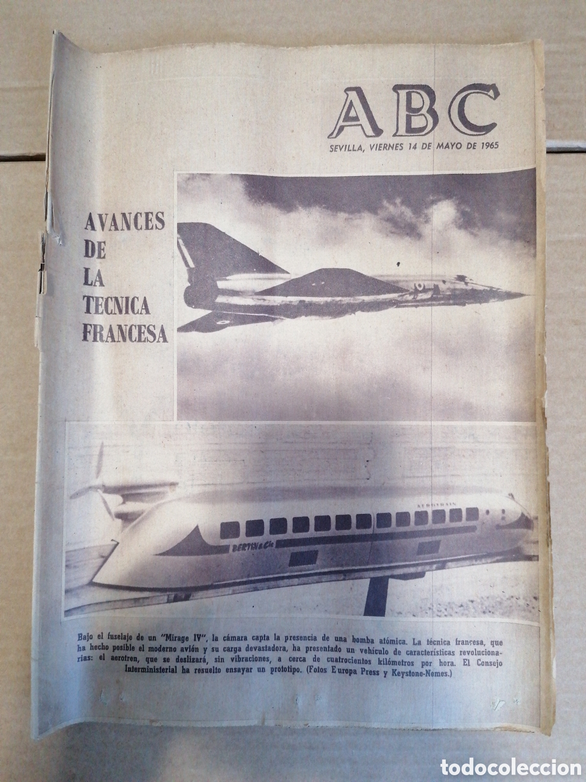 Sammelleidenschaft Andere Papierartikel: DIARIO ABC 14 DE MAYO 1965 COMPLETO