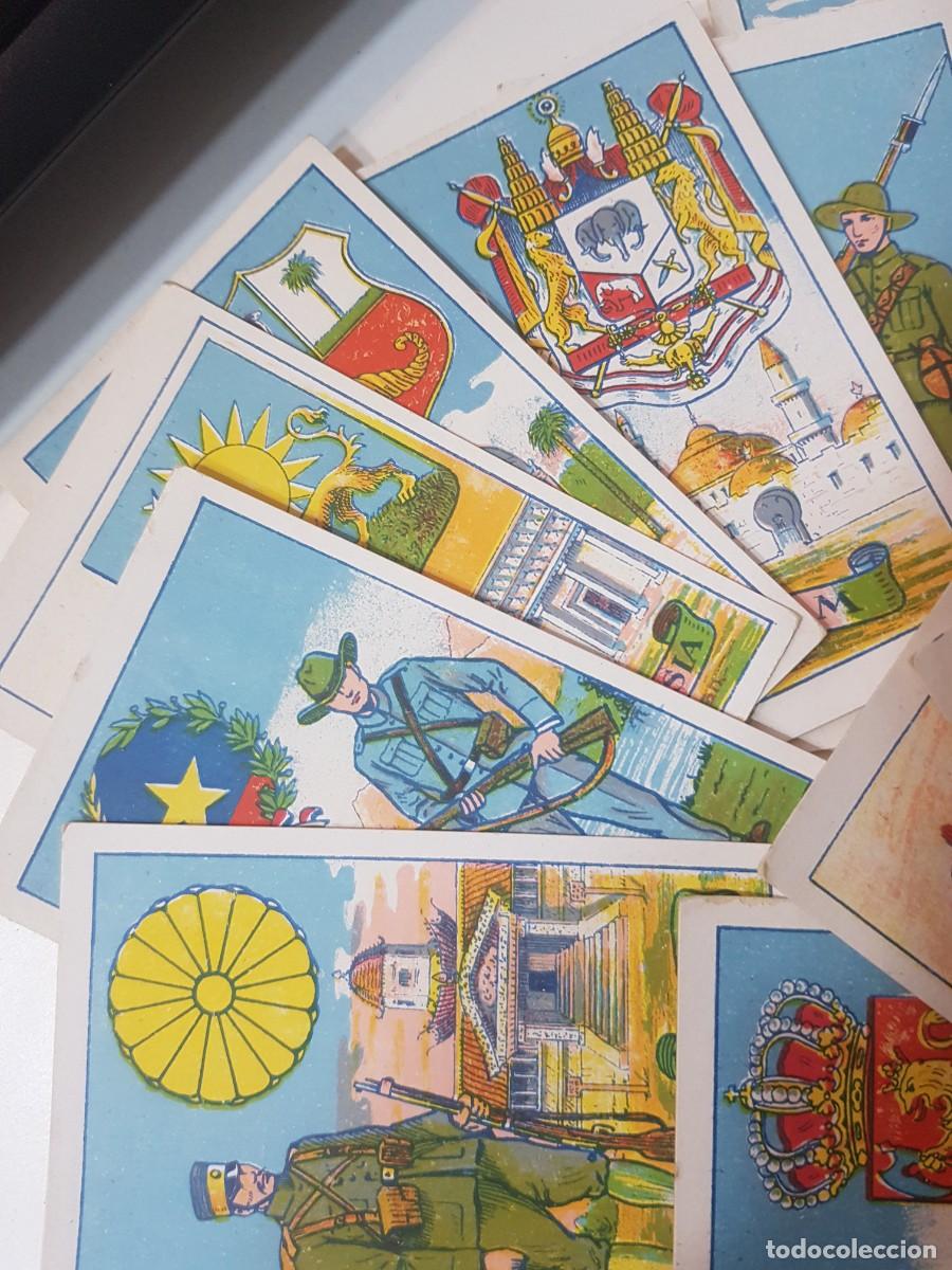 Otros art&iacute;culos de coleccionismo en papel: Lote cromos Escudos, uniformes y edificios nacionales - Foto 4