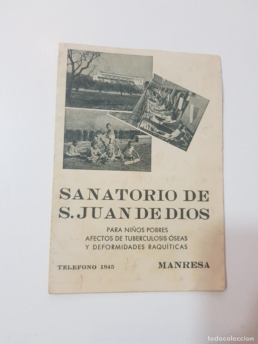 Otros art&iacute;culos de coleccionismo en papel: Folleto SANATORIO DE S. JUAN DE DIOS MANRESA