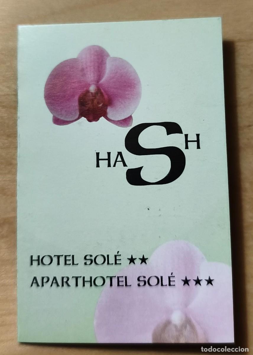 Otros art&iacute;culos de coleccionismo en papel: Tarjeta de visita d&iacute;ptico publicitaria - Hotel Sol&eacute; ** / Aparthotel Sol&eacute; *** - La Pobla de Segur