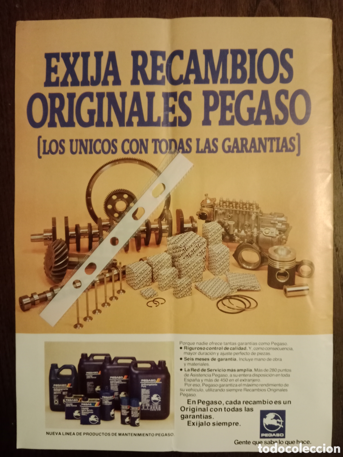 Otros art&iacute;culos de coleccionismo en papel: Publicidad cami&oacute;n Pegaso de 1984