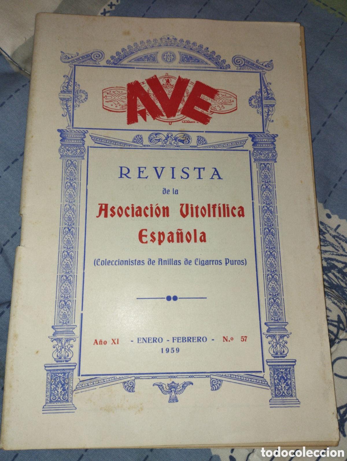 Paper Collecting Others: A.V.E. Revista de la Asociaci&oacute;n Vitof&iacute;lica Espa&ntilde;ola n&ordm; 57 - Enero/Febrero 1959
