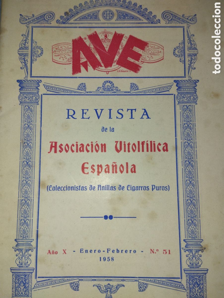 Paper Collecting Others: A.V.E. Revista de la Asociaci&oacute;n Vitof&iacute;lica Espa&ntilde;ola n&ordm; 51 . Enero/Febrero 1958
