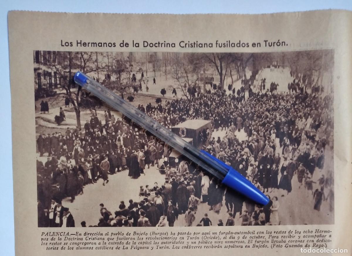 Otros art&iacute;culos de coleccionismo en papel: PALENCIA FURG&Oacute;N CUERPOS HERMANOS DE LA DOCTRINA CRISTIANA MUERTOS EN TURON OVIEDO BUJEDO BURGOS 1935
