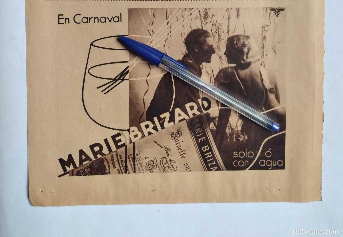 Otros art&iacute;culos de coleccionismo en papel: MARIE BRIZARD ANIS ANISETTE PUBLICIDAD BEBIDAS RECORTE DE PRENSA A&Ntilde;O 1935