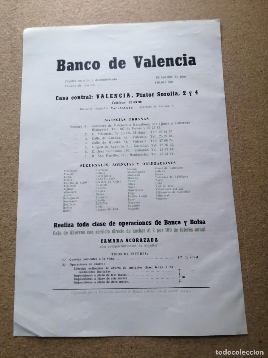 Paper Collecting Others: ANUNCIO. BANCO DE VALENCIA