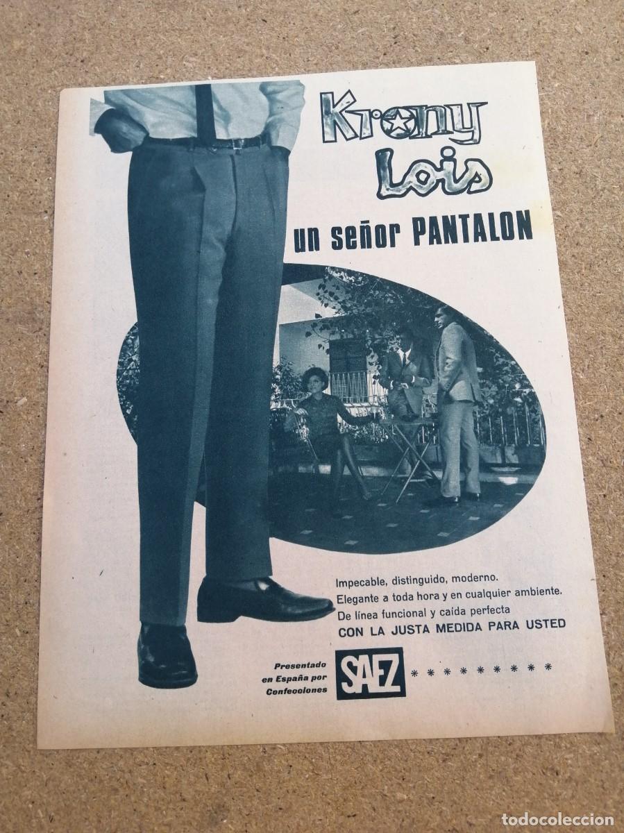 Otros art&iacute;culos de coleccionismo en papel: ANUNCIO. KRONY LOIS, UN SE&Ntilde;OR PANTALON