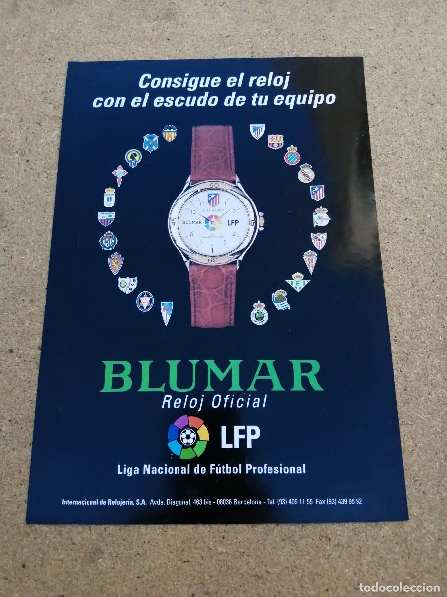 Otros art&iacute;culos de coleccionismo en papel: ANUNCIO. RELOJ BLUMAR, CONSIGUE EL RELOJ CON EL ESCUDO DE TU EQUIPO