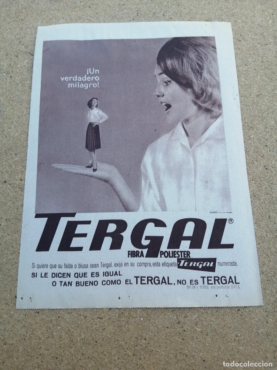Otros art&iacute;culos de coleccionismo en papel: ANUNCIO. TERGAL FIBRA POLIESTER