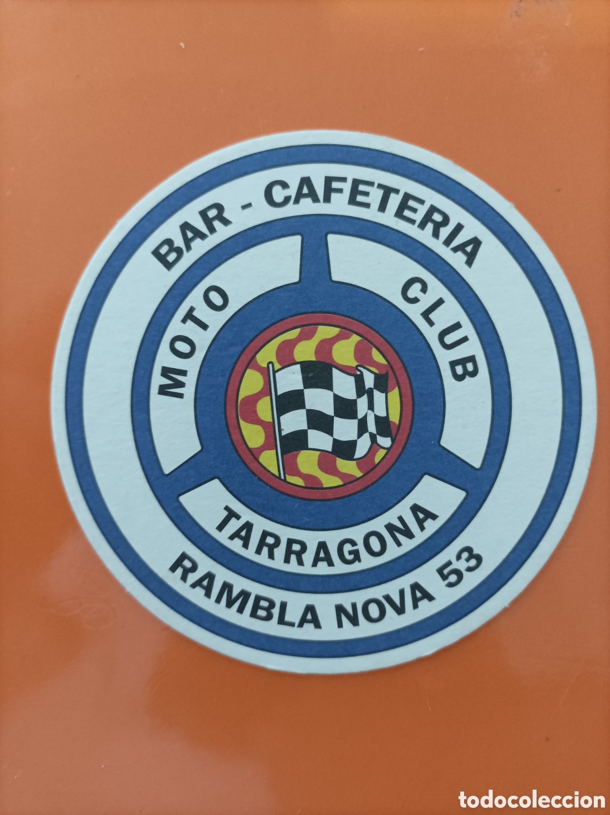 Otros art&iacute;culos de coleccionismo en papel: POSAVASOS BAR CAFETER&Iacute;A MOTO CLUB TARRAGONA