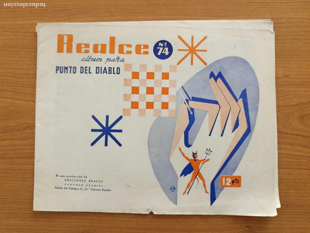 Otros art&iacute;culos de coleccionismo en papel: COSTURA BORDADOS. REALCE ALB&Uacute;M PARA PUNTO DEL DIABLO. N&ordm; 74
