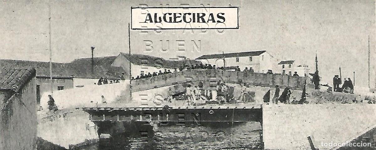 Altri oggetti di carta: ALGECIRAS PUENTE 16X7 1905 CLIPPING M60