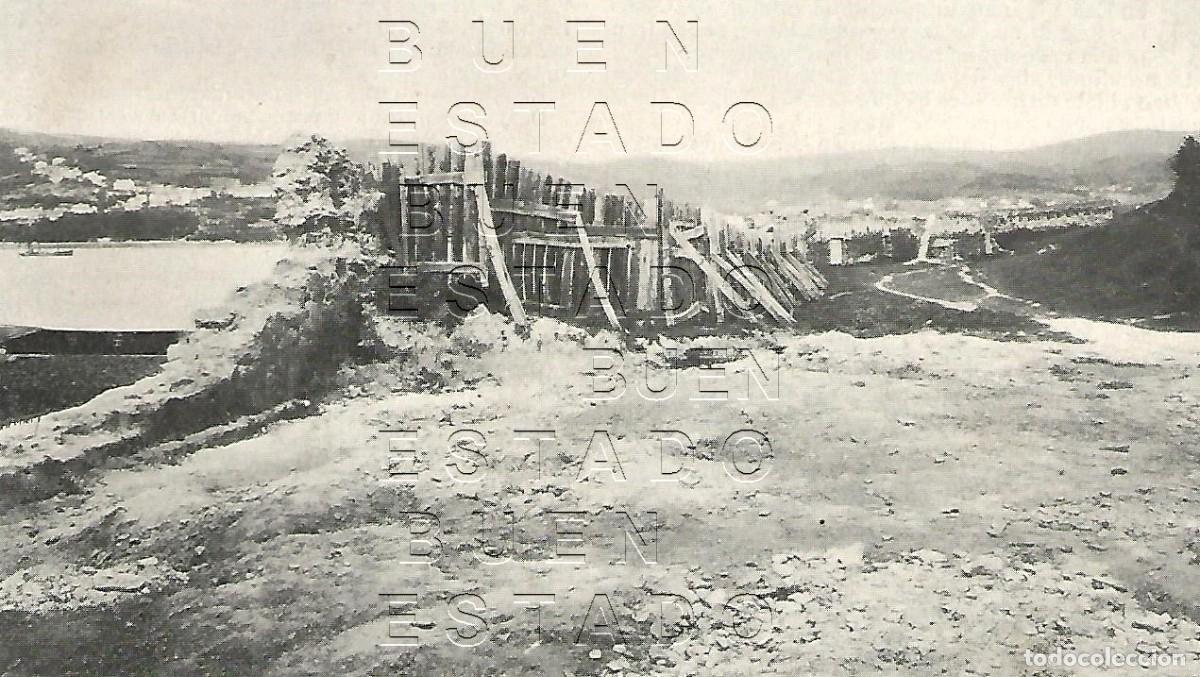 Altri oggetti di carta: EL FERROL LA CORU&Ntilde;A 16X8 1905 CLIPPING M60