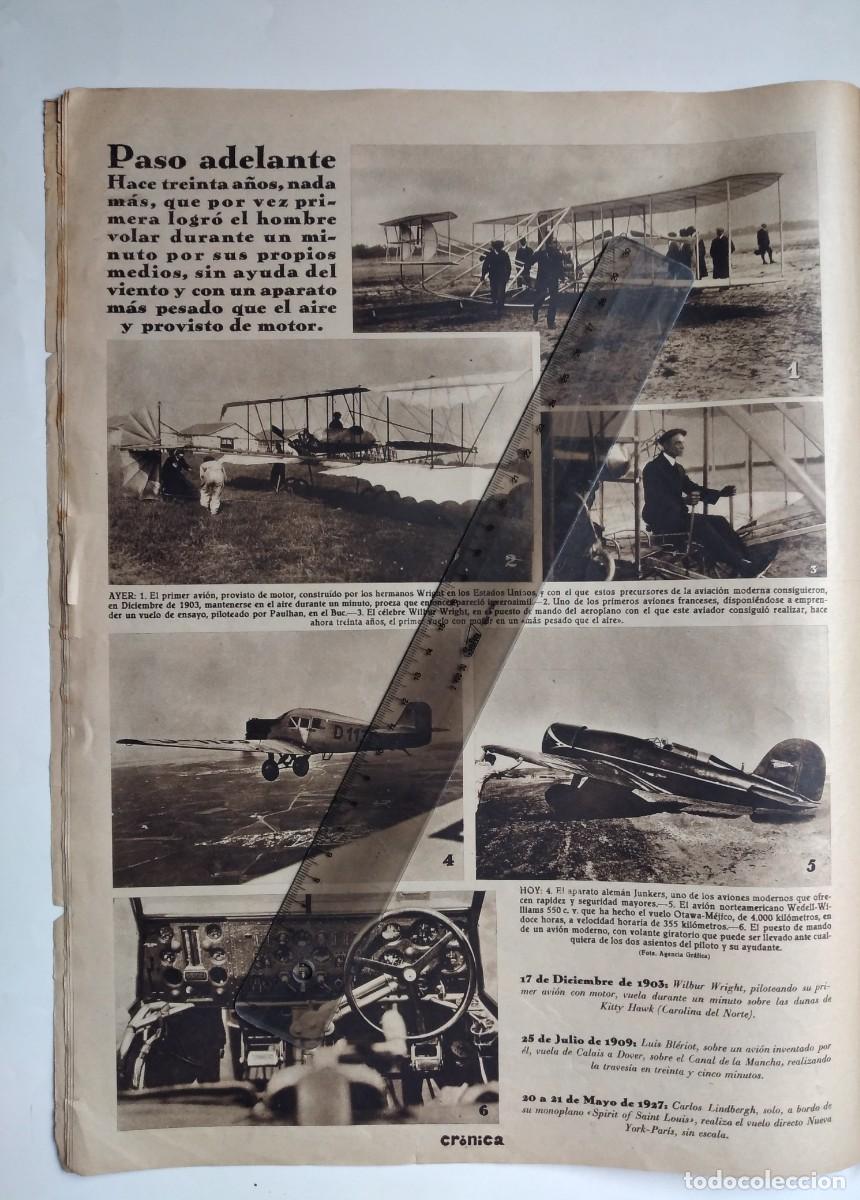 Collectionnisme Papier divers: AVIACI&Oacute;N PRIMER AVI&Oacute;N HERMANOS WRIGHT WILBUR ALEM&Aacute;N JUNKERS AMERICANO WEDEL WILLIAMS 550 A&Ntilde;O 1933