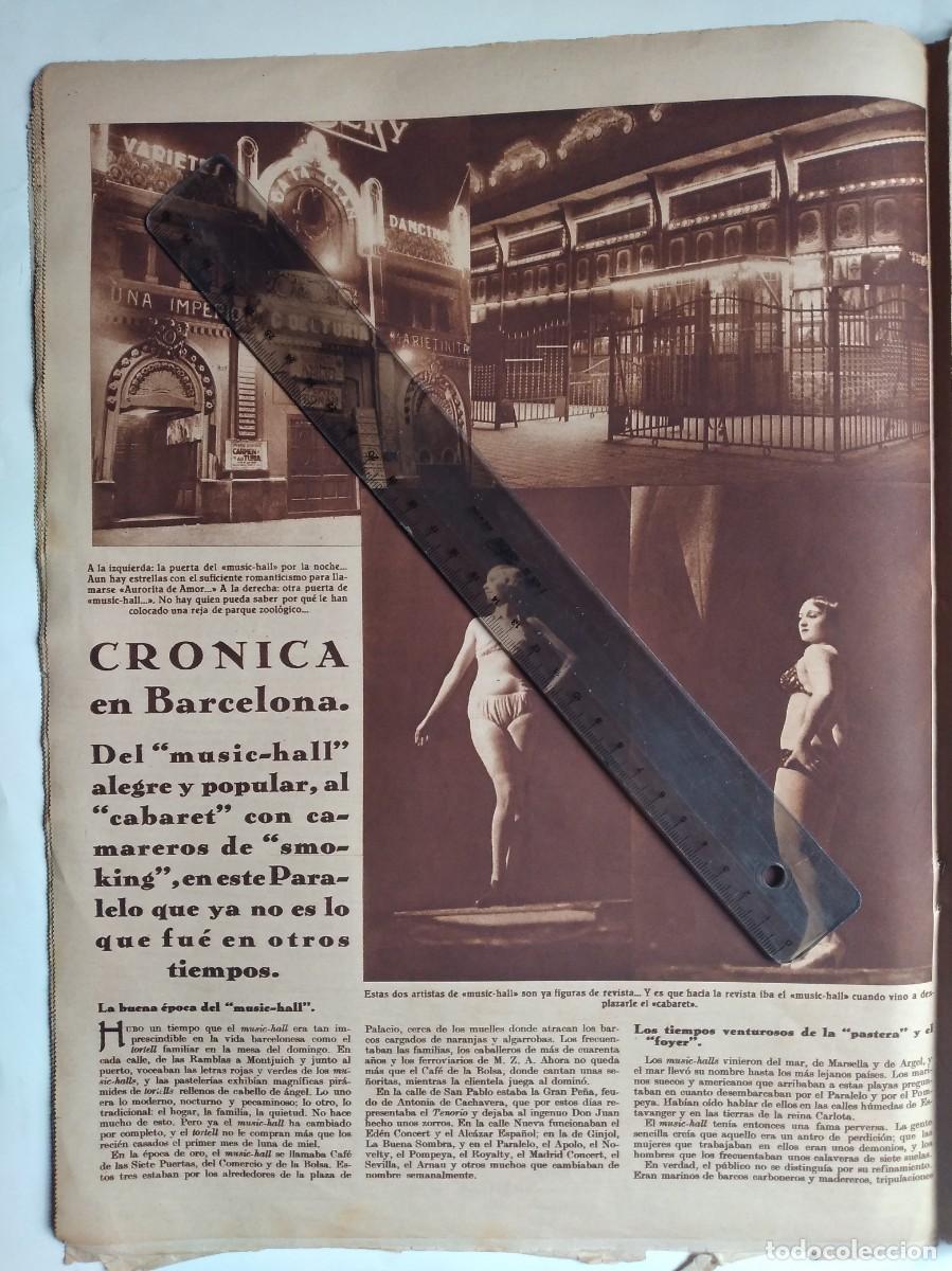 Outros artigos de papel: BARCELONA PARALELO CR&Oacute;NICA DEL MUSIC HALL AL CABARET DOS P&Aacute;GINAS REVISTA A&Ntilde;O 1935