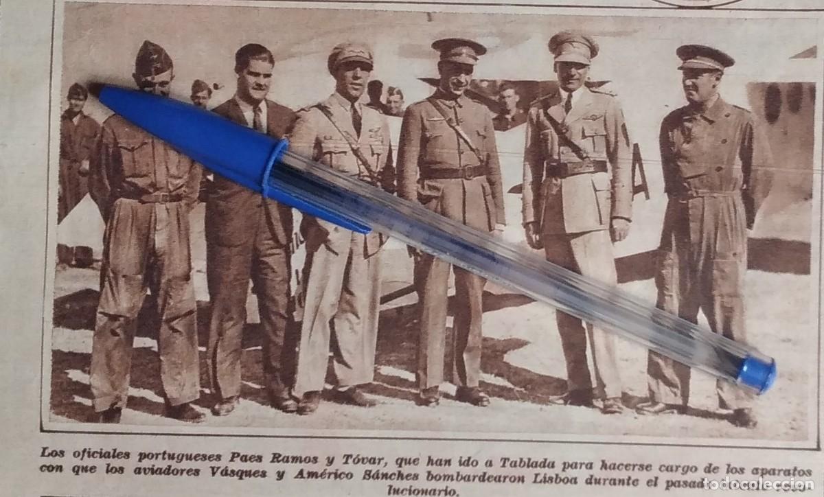 Otros art&iacute;culos de coleccionismo en papel: PORTUGAL BOMBARDEO LISBOA TABLADA AVIADORES PAES RAMOS TOVAR VASQUES AMERICO SANCHEZ A&Ntilde;O 1931