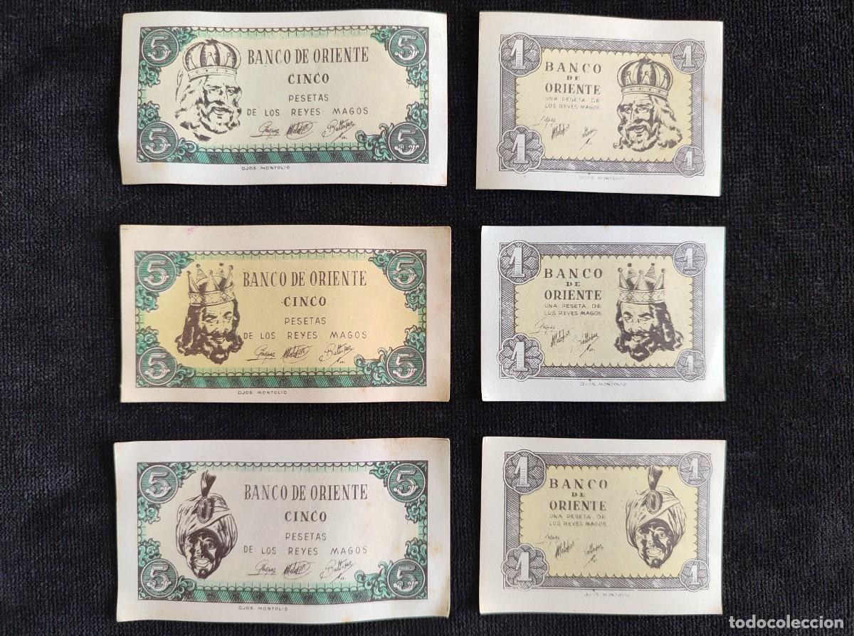 Otros art&iacute;culos de coleccionismo en papel: LOTE DE 6 BILLETES DIFERENTES DEL BANCO DE ORIENTE, REYES MAGOS. COLECCI&Oacute;N COMPLETA