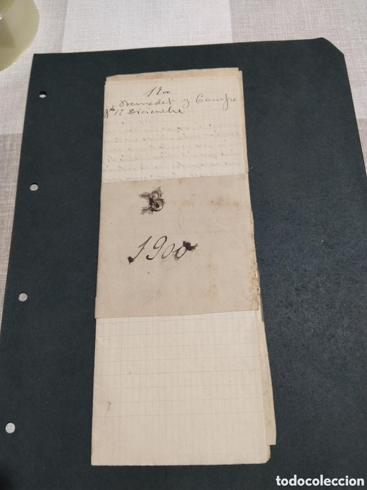 Otros art&iacute;culos de coleccionismo en papel: Documentos comerciales antiguos 1900