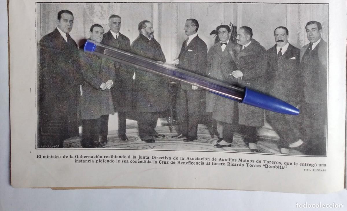 Otros art&iacute;culos de coleccionismo en papel: JUNTA DIRECTIVA ASOCIACI&Oacute;N AUXILIOS MUTUOS TOREROS CRUZ BENEFICENCIA BOMBITA ROBERTO TORRES 1923