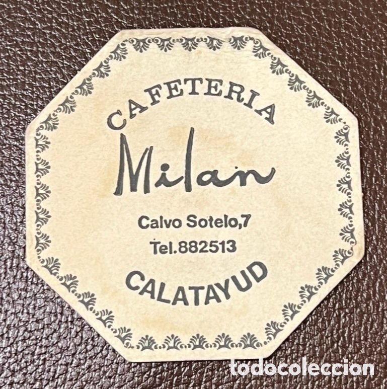 Sammelleidenschaft Andere Papierartikel: Posavasos. Cafeteria MIL&Aacute;N. Calatayud. Zaragoza. A&ntilde;os 70.