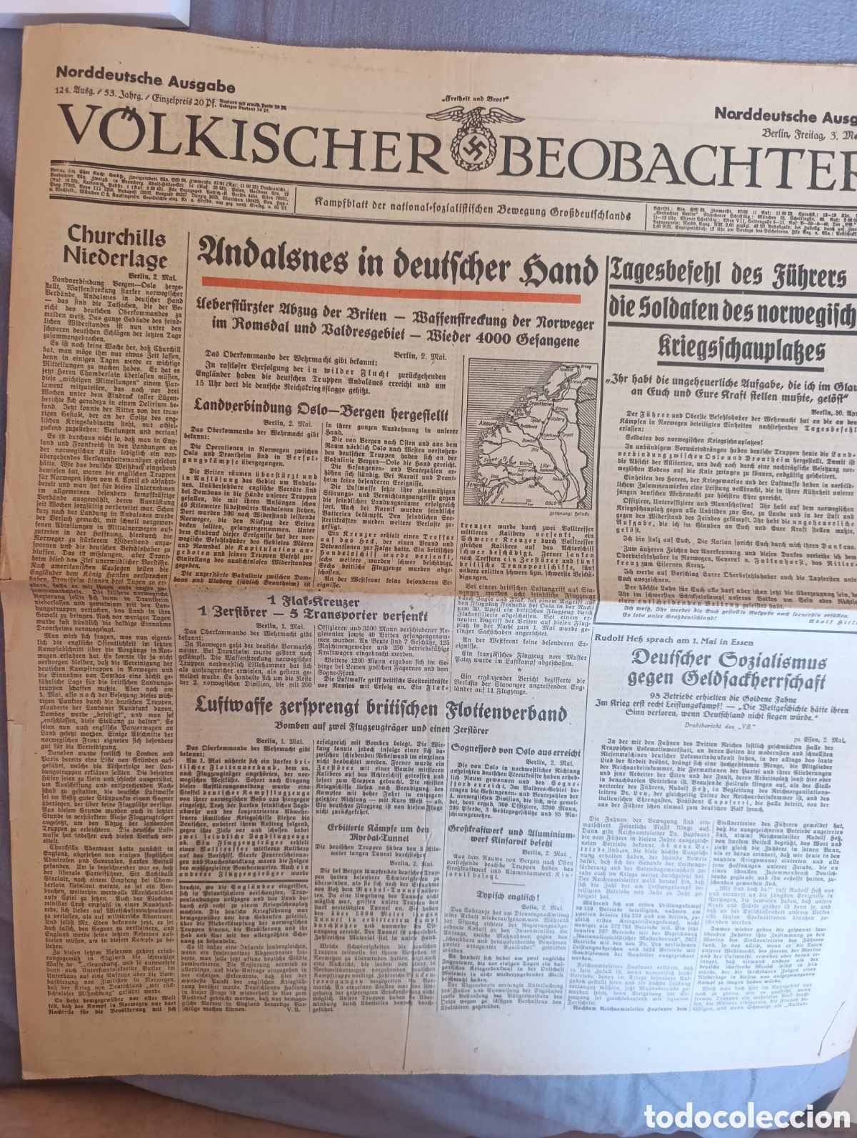 Altri oggetti di carta: V&ouml;lkischer Beobachter