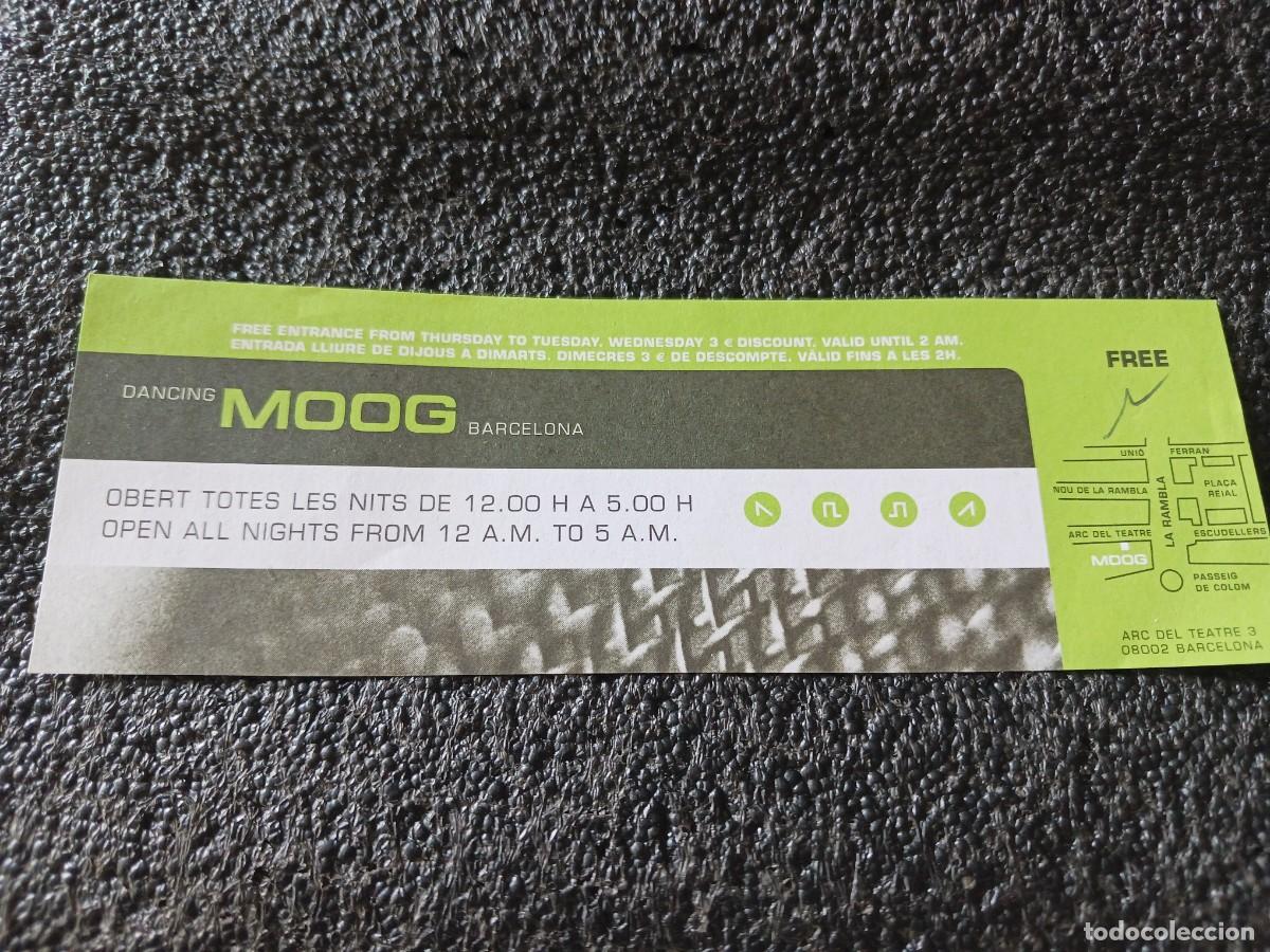 Otros art&iacute;culos de coleccionismo en papel: volante promocional de discoteca moog de barcelona