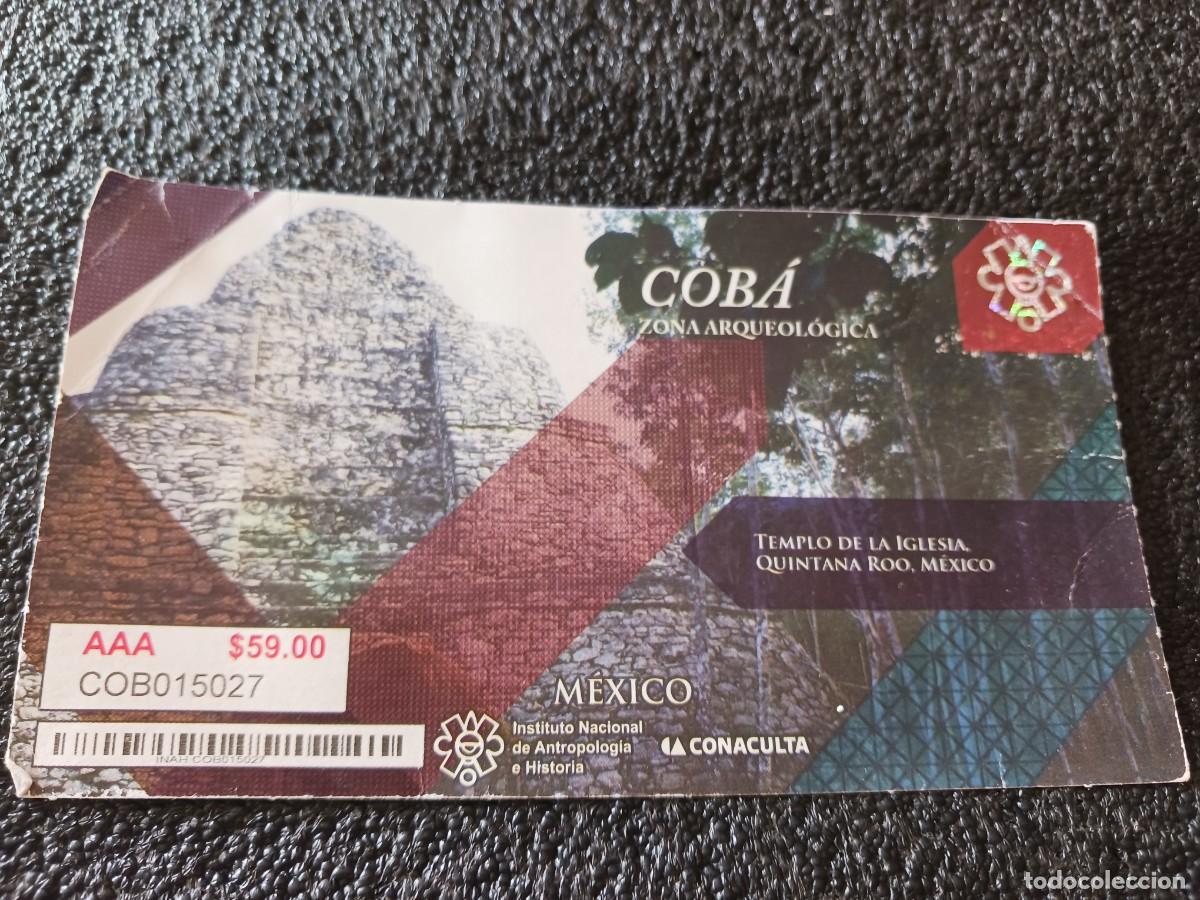 Altri oggetti di carta: entrada a la zona arqueologica de coba, mexico