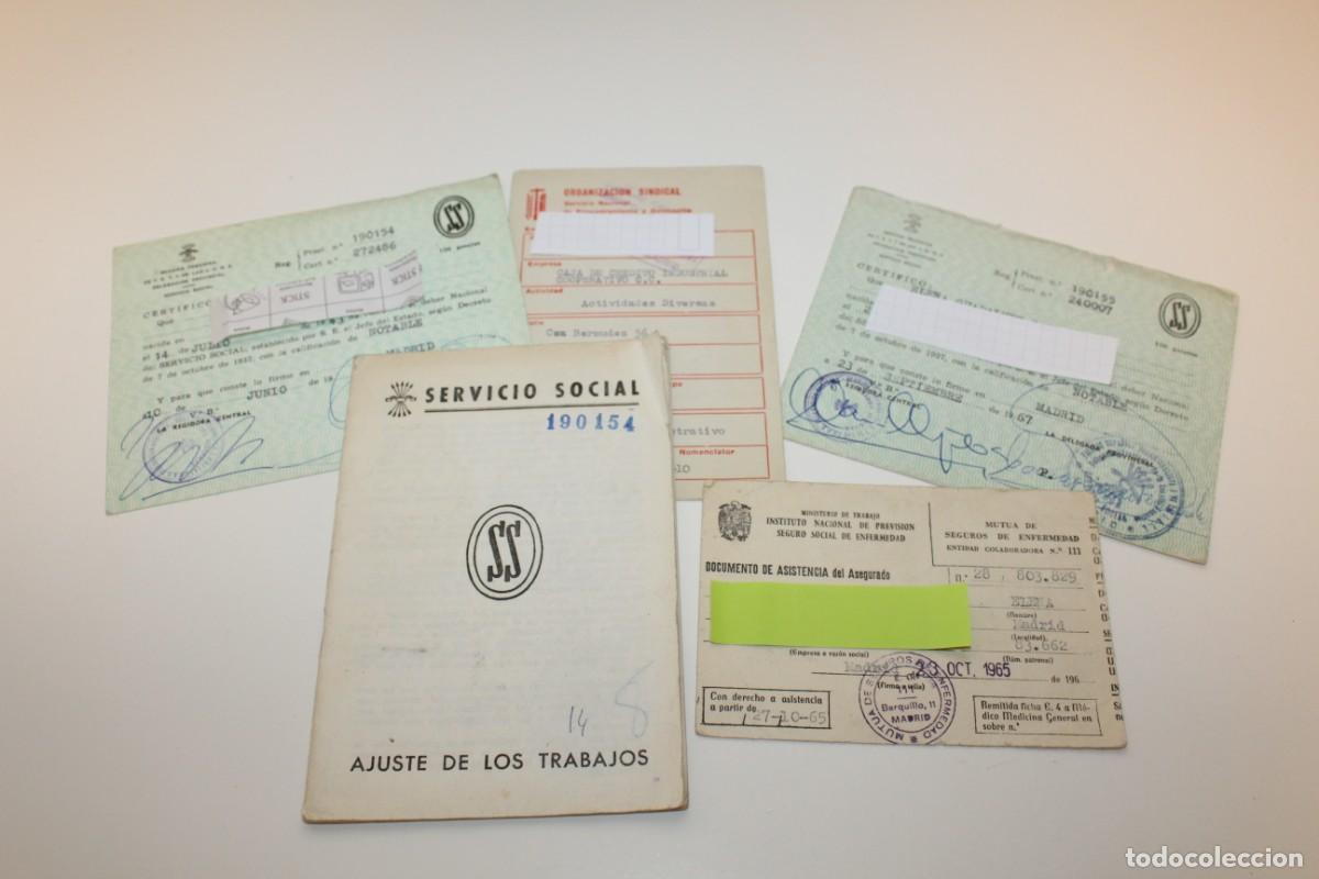Otros art&iacute;culos de coleccionismo en papel: CARTILLA - CERTIFICADOS SERVICIO SOCIAL DE LA MUJER