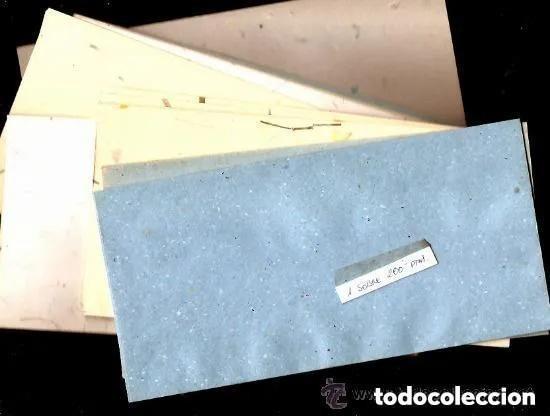 Otros art&iacute;culos de coleccionismo en papel: 15 bonitos sobres varios colores-papel artesanal reciclado-lote papeleria cartas correspondencia