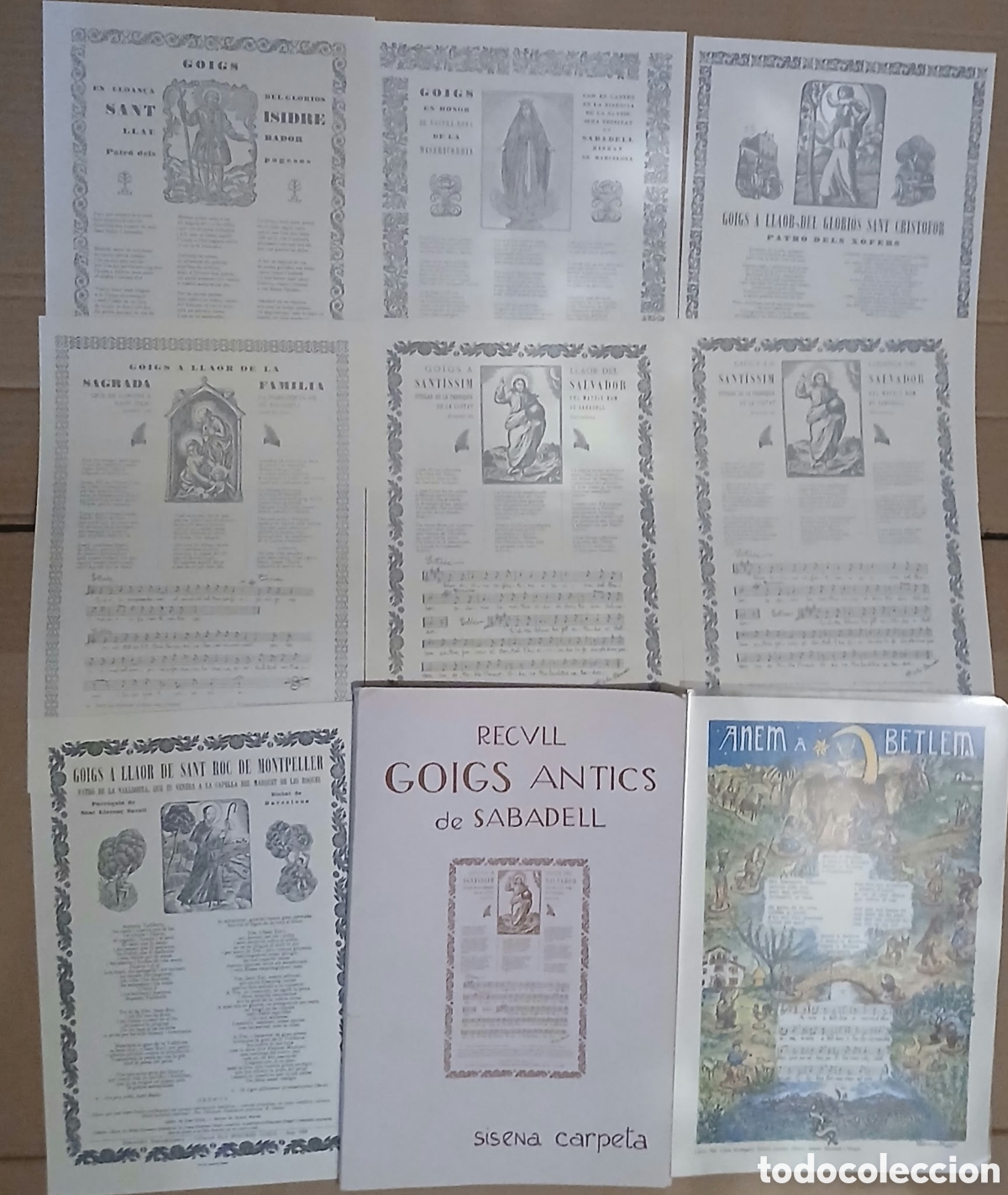 Otros art&iacute;culos de coleccionismo en papel: Recull Goigs antic de Sabadell, carpeta sisena