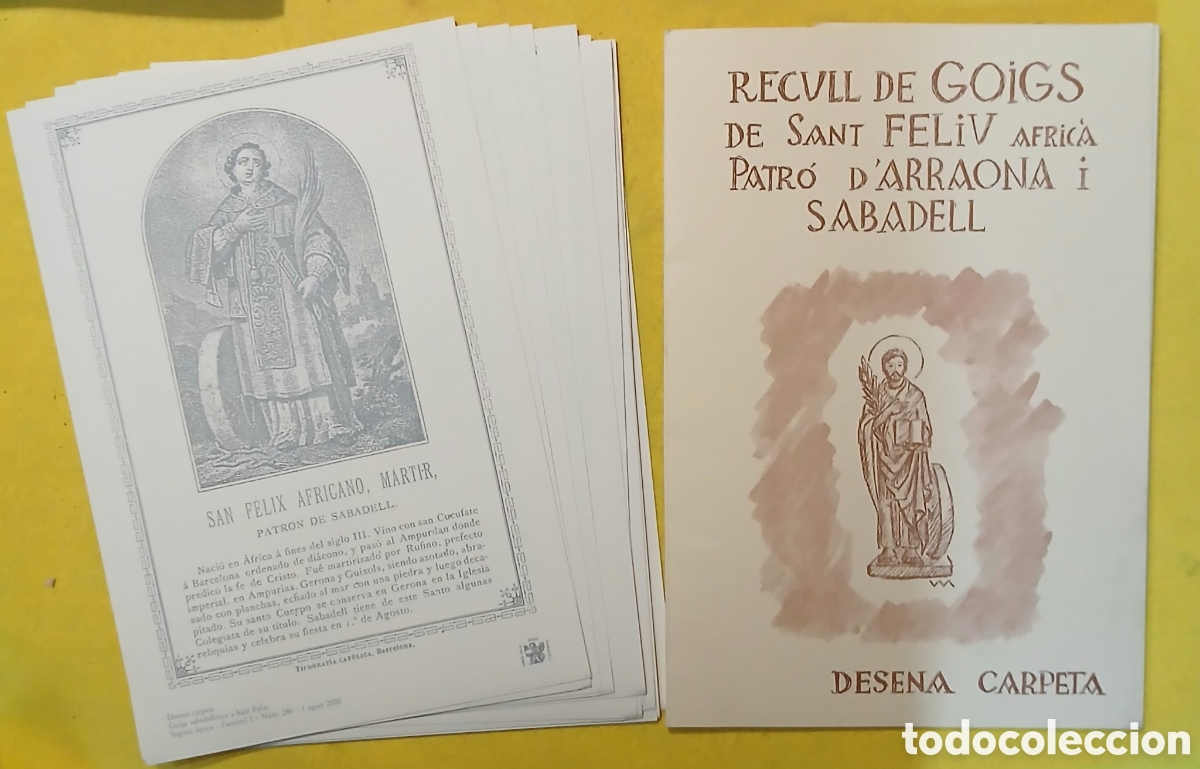 Otros art&iacute;culos de coleccionismo en papel: Recull Goigs antic de Sabadell, carpeta desena