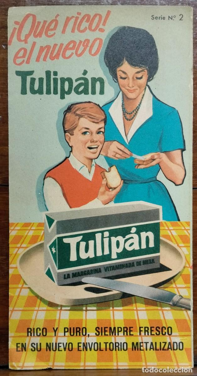 Otros art&iacute;culos de coleccionismo en papel: TULIP&Aacute;N (Margarina) - A&ntilde;os 60 - !QUE RICO EL NUEVO TULIP&Aacute;N! - Tr&Iacute;ptico publicitario con recetas