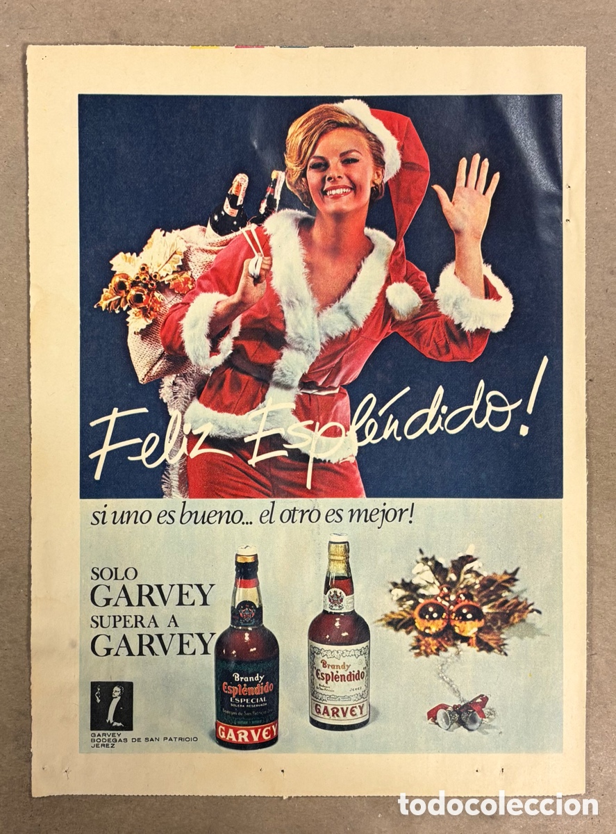Sammelleidenschaft Andere Papierartikel: BODEGAS GARVEY. ANUNCIO PUBLICITARIO PERI&Oacute;DICO ABC A&Ntilde;O 1965..