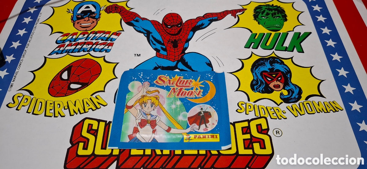 Otros art&iacute;culos de coleccionismo en papel: Sobre cromos Sailor moon - Reservado