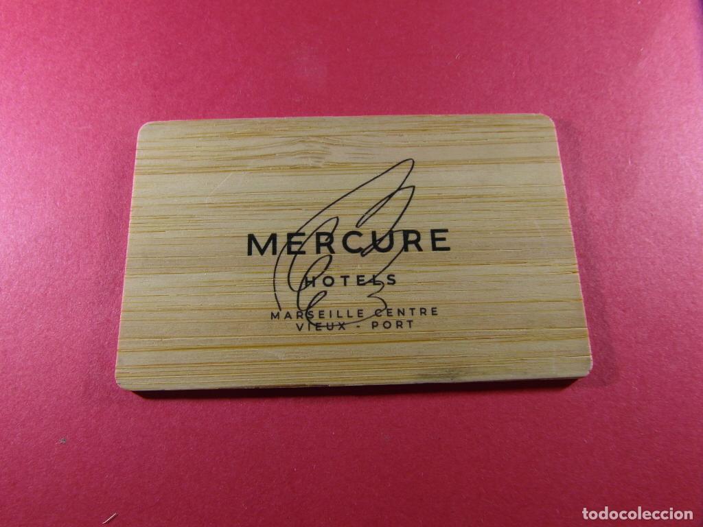 Otros art&iacute;culos de coleccionismo en papel: TARJETA MADERA LLAVE DE HOTEL - HOTEL MERCURE MARSELLA FRANCIA