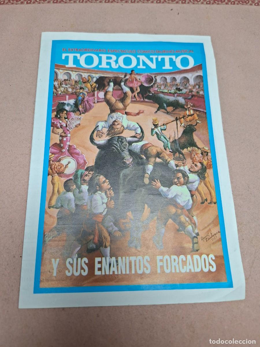 Otros art&iacute;culos de coleccionismo en papel: PLAZA DE TOROS DE MACAEL ALMERIA TORONTO Y SUS ENANITOS FORCADOS 1990