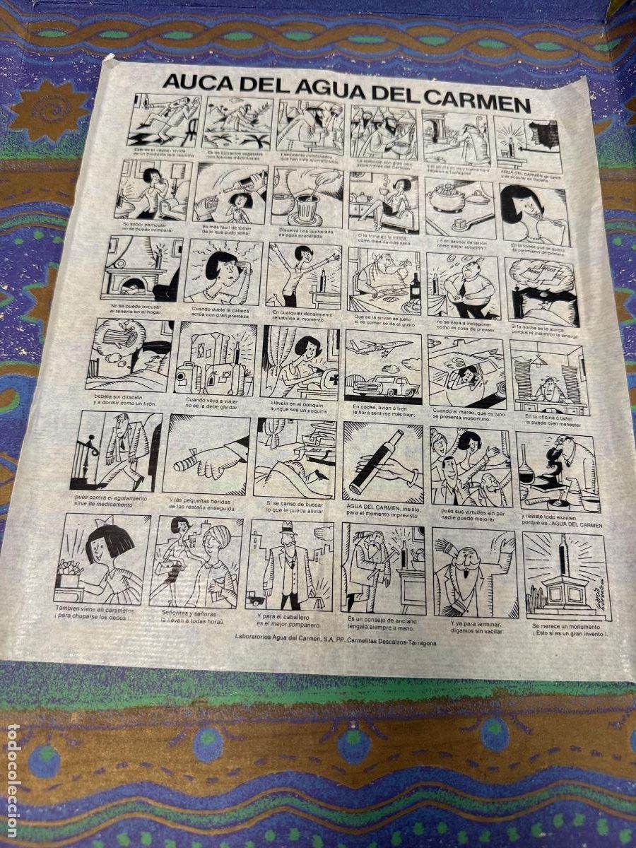 Otros art&iacute;culos de coleccionismo en papel: AUCA DEL AGUA DEL CARMEN. Carmelitas Descalzas. Tarragona. Curiosa antigua AUCA o ALELUYA.