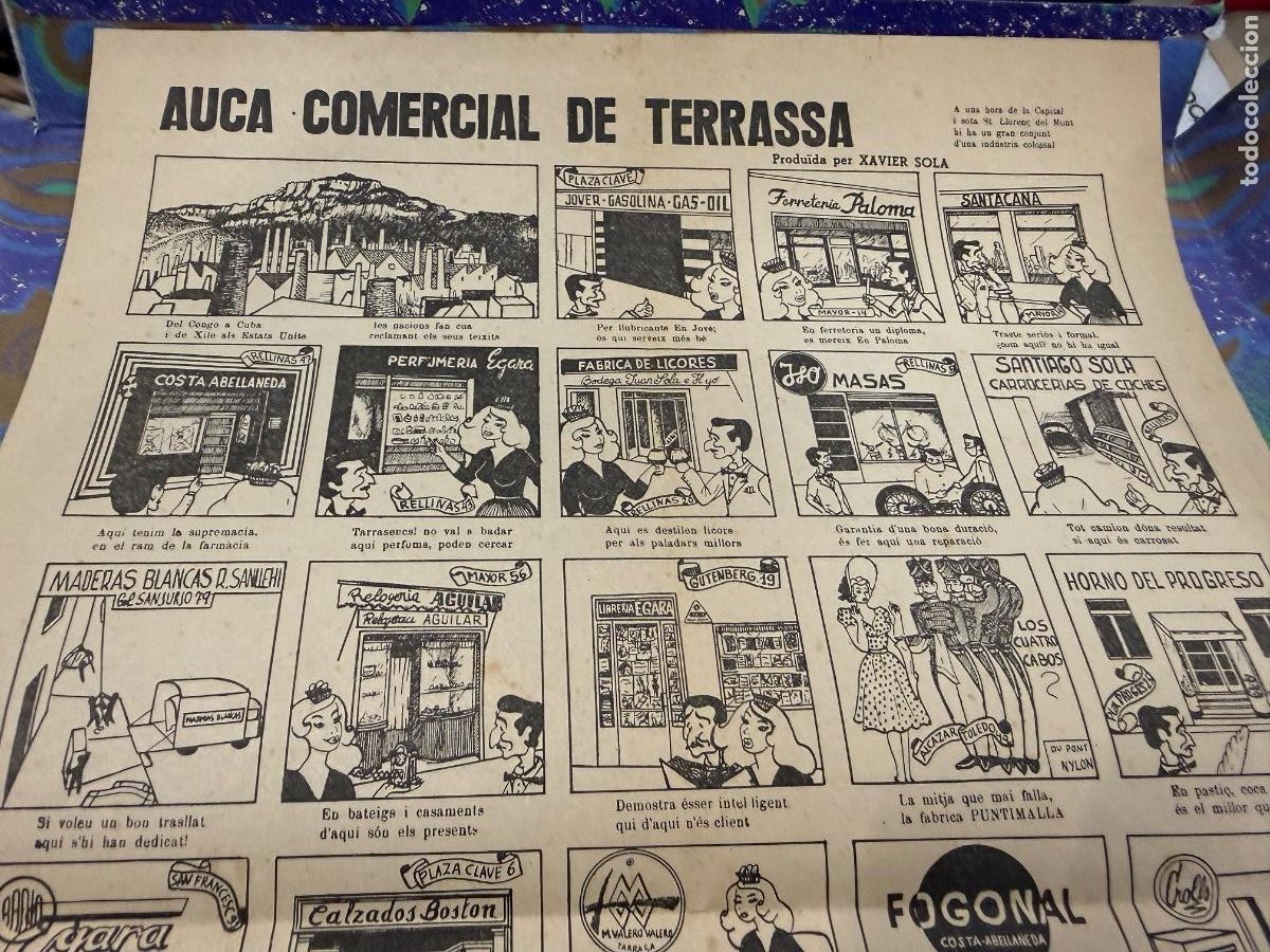 Otros art&iacute;culos de coleccionismo en papel: AUCA COMERCIAL DE TERRASSA . TERRASSA. Curiosa antigua AUCA o ALELUYA.