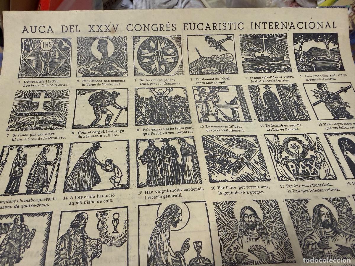 Otros art&iacute;culos de coleccionismo en papel: AUCA DEL XXXV CONGRES EUCARISTIC INTERNACIONAL. Curiosa antigua AUCA o ALELUYA.
