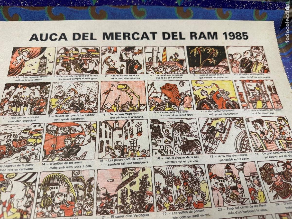 Otros art&iacute;culos de coleccionismo en papel: AUCA DEL MERCAT DEL RAM. Pilarin Bayes. FUET ESPETEC. Curiosa antigua AUCA o ALELUYA.