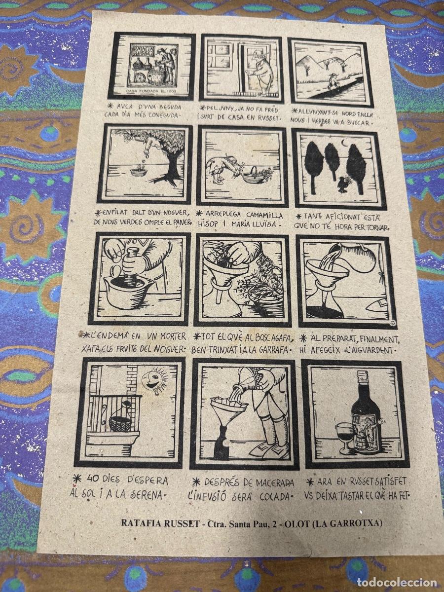 Otros art&iacute;culos de coleccionismo en papel: RATAFIA RUSSET. OLOT. Curiosa antigua AUCA o ALELUYA.