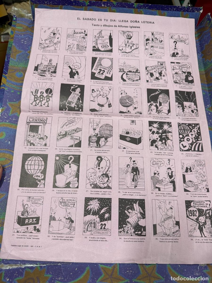 Otros art&iacute;culos de coleccionismo en papel: EL SABADO ES TU DIA, LLEGA DO&Ntilde;A LOTERIA. Alfonso Iglesias. Curiosa antigua AUCA o ALELUYA.
