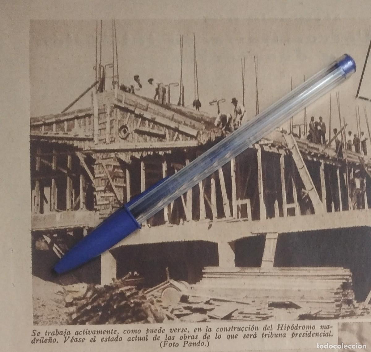 Otros art&iacute;culos de coleccionismo en papel: MADRID CONSTRUCCI&Oacute;N DEL HIP&Oacute;DROMO MADRILE&Ntilde;O TRIBUNA RECORTE PRENSA 1935