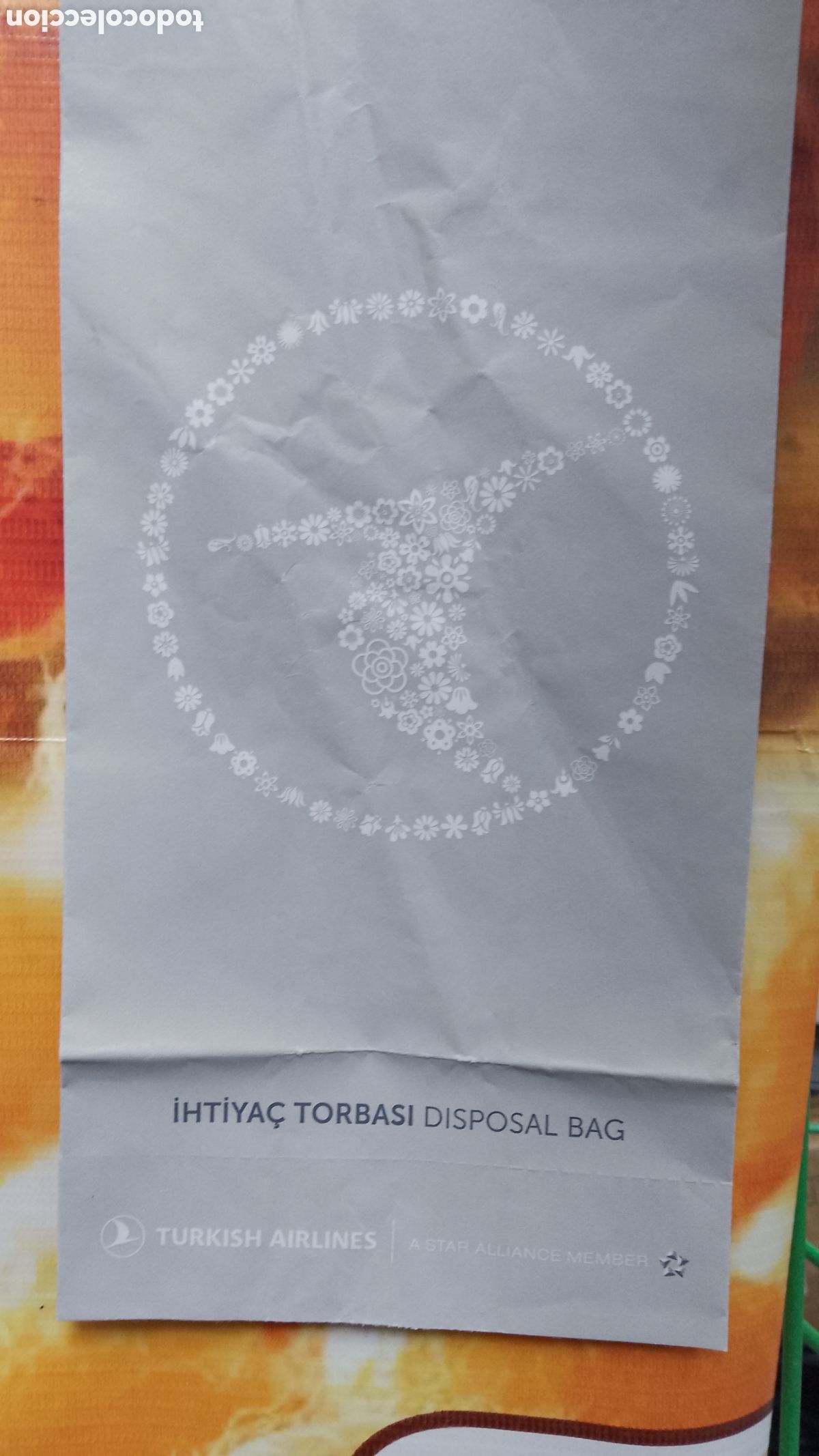 Otros art&iacute;culos de coleccionismo en papel: TURKISH AIRLINES . DISPOSAL BAG .