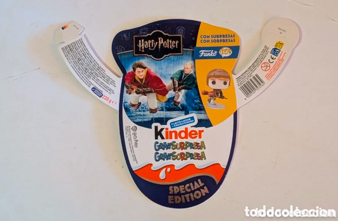 Otros art&iacute;culos de coleccionismo en papel: Publicidad Kinder Gran Sorpresa Harry Potter. Funko Pop